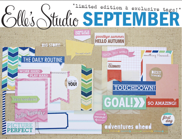 ShopEllesStudio.com September 2013 Project Life Scrapbook Kit featured at CreateScrapbooks.com