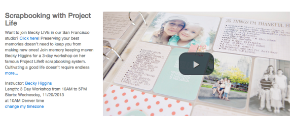 Free Live Course with Becky Higgins