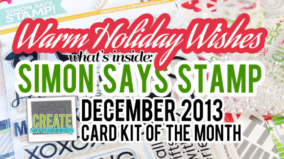 http://youtu.be/TyHPCeuxMYI CreateScrapbooks.com What's Inside Video featuring Simon Says Stamp Card of the Month Kit Club Scrapbooking SSS Stamping Card Making featured at scrapclubs.com