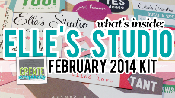 http://youtu.be/sSBTI9XPrIs Create Scrapbooks What's Inside Video (Elle's Studio FEBRUARY 2014 Scrapbook Kit) featured at scrapclubs.com