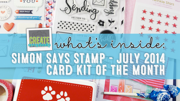 http://shrsl.com/?~5x88 - Simon Says Stamp - JULY 2014 - "SENDING HAPPY MAIL" Exclusive Card Kit of the Month with SSS Stamp Set