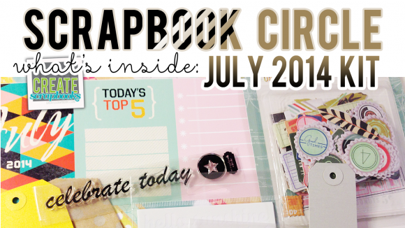 http://youtu.be/5dEbD3e-YkQ - What's Inside: Scrapbook Circle JULY 2014 "OUR ADVENTURE" Scrapbook Kit with Exclusives! featured at scrapclubs.com
