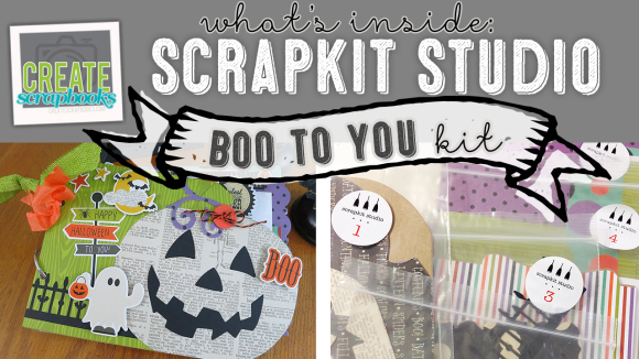 http://youtu.be/vYPA8JzBei0 Create Scrapbooks What's Inside VIDEO: ScrapKit Studio - BOO TO YOU - Halloween Themed 6x9” Complete Album Kit featured at scrapclubs.com