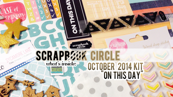 http://youtu.be/leQEXDT7jGw What's Inside VIDEO: Scrapbook Circle - OCTOBER 2014 - ON THIS DAY - with Scrapbook Circle Exclusives (Tags, Stamp, & Printable)