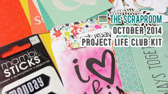Project Life Kit Scrap-Room.com OCTOBER 2014 - Create Scrapbooks What's Inside Video featuring THE SCRAPROOM Scrapbook Kits + Project Life Kit + Add-Ons